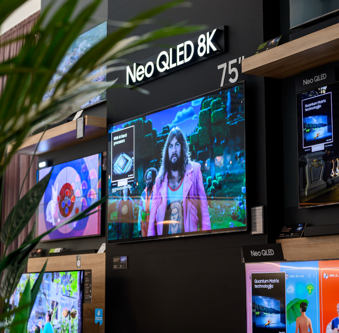 Samsung televizori veikalos